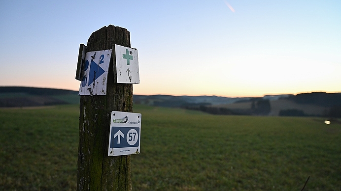 Wegweiser in Ostbelgien